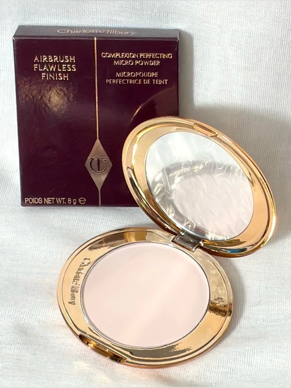 Charlotte Tilbury Airbrush Flawless Finish Setting Powder: 1 Fair Full Size BNIB